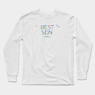 BEST SON - tropical word art Long Sleeve T-Shirt